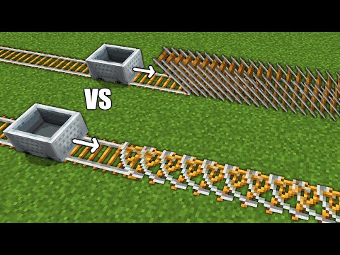 Testing illegal Minecart rail techniques