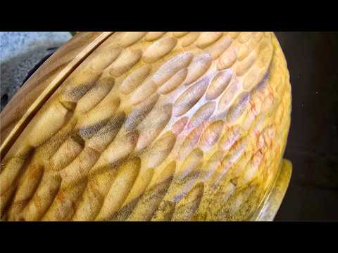 A Crack Changed the Whole Design… and Created This Carved Bowl