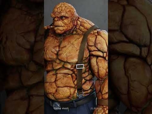 🦸 Marvel Fan Art - The Thing from Fantastic Four #zbrush #3dcharacterart