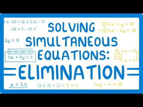 GCSE Maths - How to Solve Simultaneous Equations - Using the Elimination Technique (2026/27 exams)