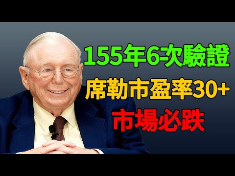 查理·芒格99岁忠告:席勒市盈率超30,市场必跌20%-89%!