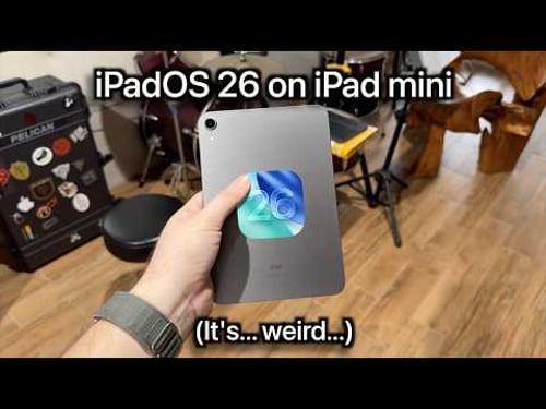 iPadOS 26 on iPad mini (it’s... weird...)