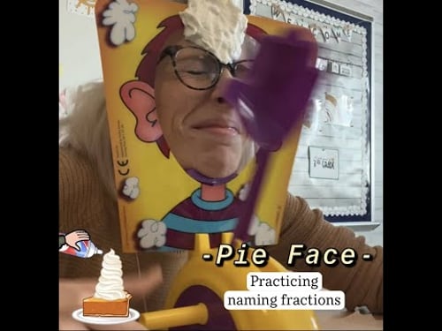 Fraction Naming Practice with PIE FACE!!