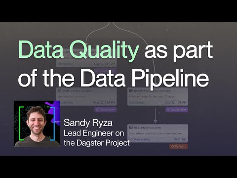 Data Quality as part of the Data Pipeline