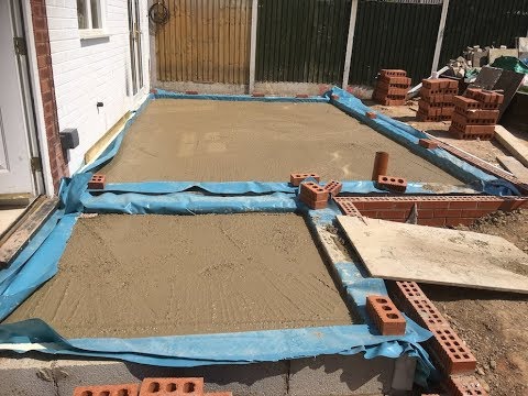 How to build an extension: part 3 concrete floor slab