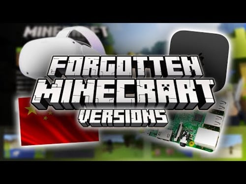 Forgotten Minecraft Versions