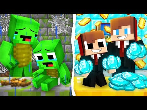 Poor Mikey Family vs Rich JJ Family Survival Battle in Minecraft ! - Maizen