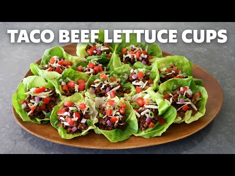 Taco Beef Lettuce Cups | Food Wishes