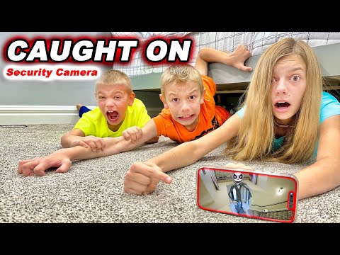 13 Foot Jack SKELETON Caught On Security Camera Inside Our HOUSE While Playing Hide N Seek!