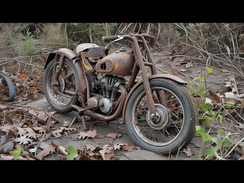 Start After 20 Years - Complete Restoration Of Severely Damaged SUZUKI Motorcycle