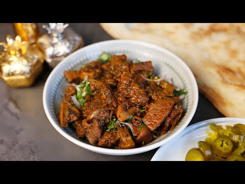 Говядина, тушеная с грибами. Вкусное блюдо для разнообразия!
