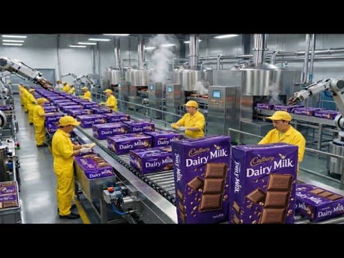 Inside an Ice Cream & Dairy Milk Chocolate Factory | From Fresh Cream to Chocolate-Coated Bars