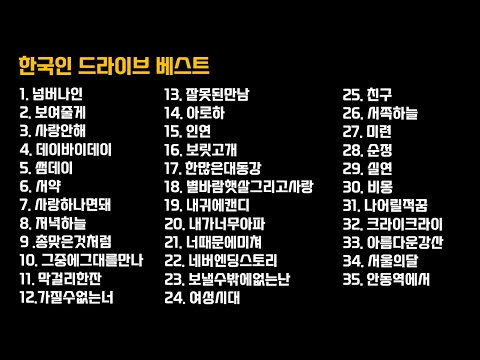한국인 드라이브 베스트
