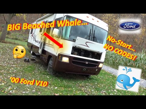 BIG Beached Whale?! (Ford V10 Motorhome: No-Start...No Codes?)