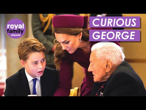 Prince George Asks Veterans Questions at VE Day Tea Party