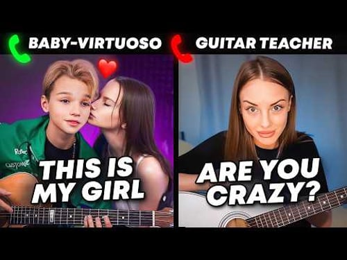 BABY-VIRTUOSO and his ADULT GIRLFRIEND - Shock Guitar Teachers