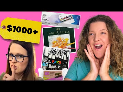 Unboxing $1000 Surprise Art Shopping Haul from @SarahRenaeClark