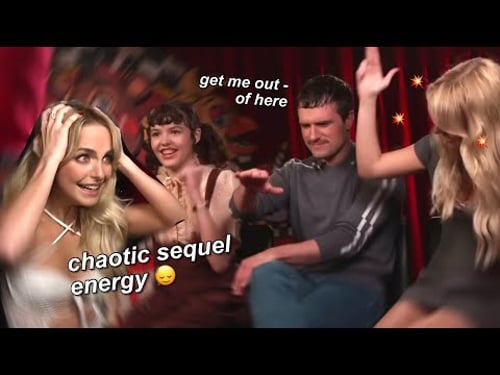 Josh Hutcherson & his biggest fan (McKenna Grace) Being UNHINGED ll Press #fivenightsatfreddys