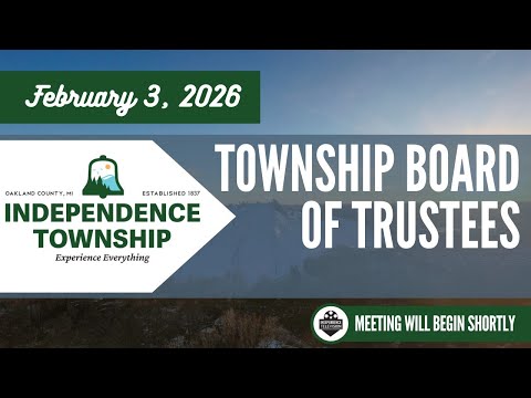 Township Board of Trustees Meeting - February 3, 2026