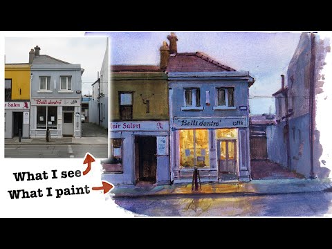 Turning Day into Night with Gouache