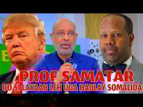 PROF SAMATER OO SI LAYAAB LEH OGA HADLAY SOMALIDA MINNESOTA | MUSUQA