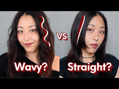 A new way of thinking about WAVY vs STRAIGHT hair.