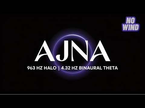 AJNA | 963 Hz HALO | 4.32 Hz BINAURAL THETA | NO WIND
