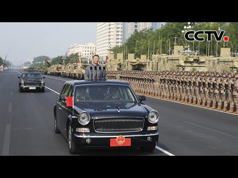 习近平乘车检阅地面方队 受阅方队发出豪迈誓言 | CCTV