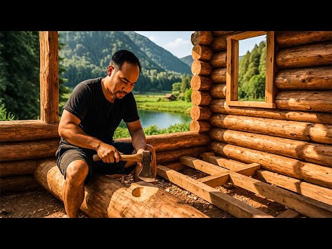 I Built the Entire Wooden Frame Today… And It Finally Stands Strong | by @PrimitiveSkillsnet