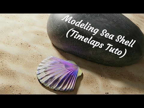 Modeling Shell or Shellfish in Blender (Time-lapse)