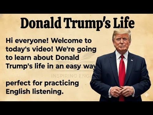 Donald Trump's Life || Learn English Through Story || Graded Reader | English Listening Practice ✅