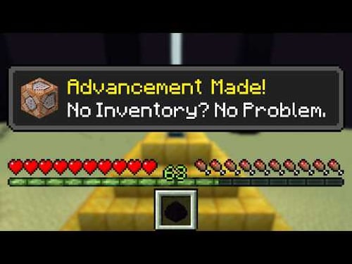 Speedrunning All Advancements With No Inventory