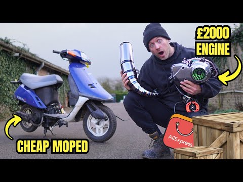 I PUT A £2000 RACE ENGINE INTO A CHEAP MOPED