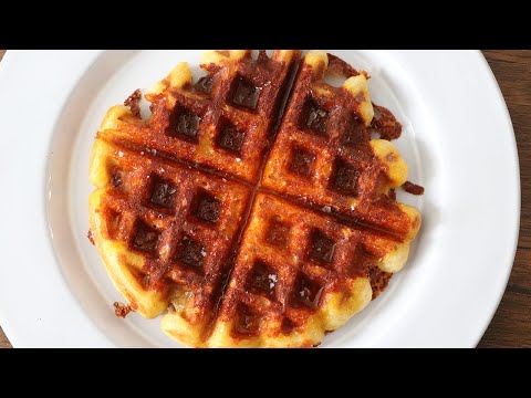 WAKE UP to the MOST DELICIOUS Cheddar Waffles!