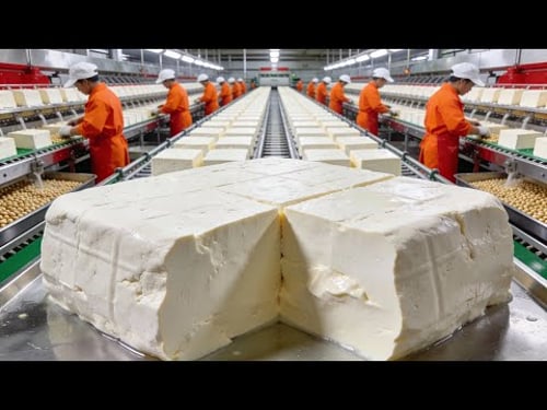Inside the Artisan Tofu Factory – How Pure Soy Becomes Delicate Textures | Full Process