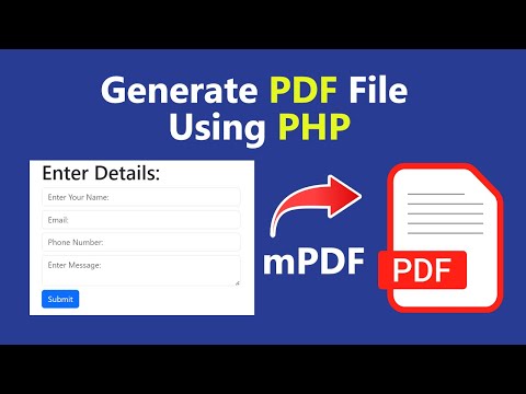How to Generate PDF Files in PHP Using mPDF (2025)