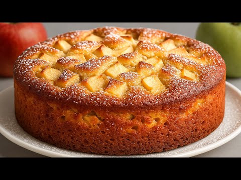 Japanese Apple Cake in 5 MINUTES! Simple and delicious!