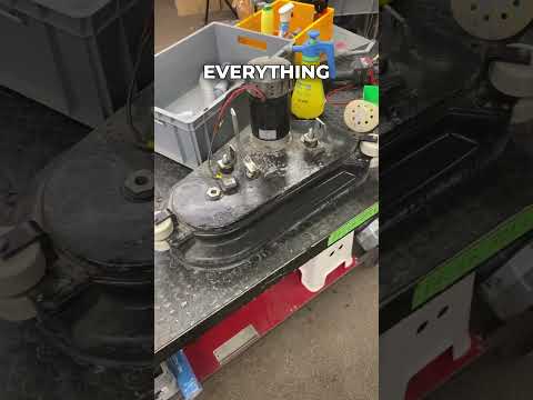 I restored this industrial floor scrubbing machine.