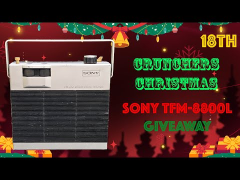 Crunchers Christmas: Sony TFM-8800L GIVEAWAY