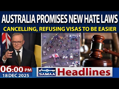 Sydney Bondi Beach Incident | Australia Primises New Hate Laws | 6 PM News Headlines | Samaa TV