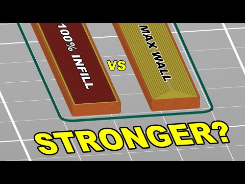 100% infill vs max number of walls (or perimeters or shells) - which is stronger for solid object?