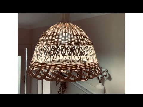 Rattan avize yapımı :)