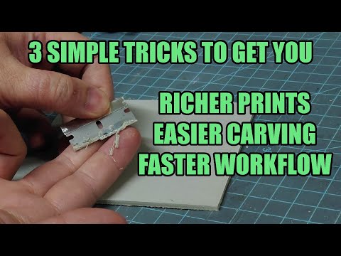3 Tips to help your Linocut efficiency