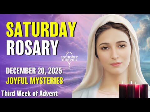 Saturday Rosary 💜 Joyful Mysteries of Rosary 💜 December 20, 2025 VIRTUAL ROSARY