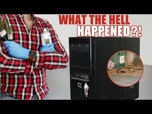 NEVER saw THAT in a PC! Let's CLEAN it! (Compaq SG3-215FR)