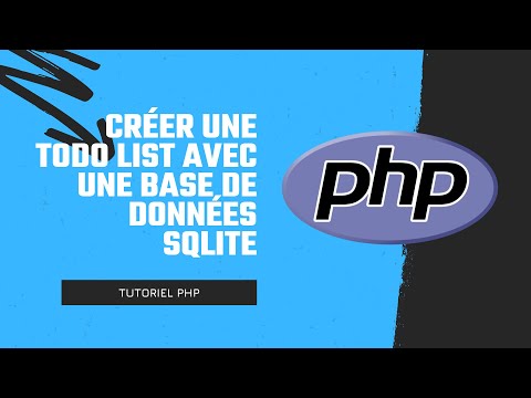 Créer une ToDo List avec PHP 8 et une base de données SQLite 3