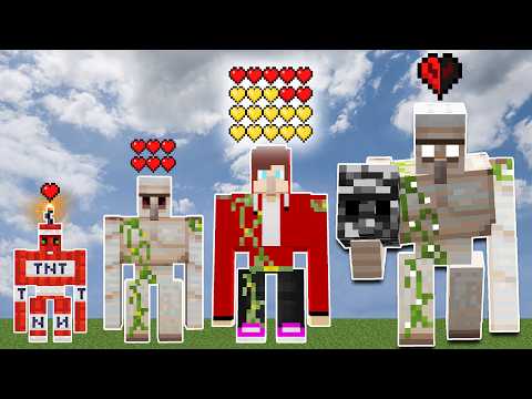 which all golems, JJ and Mikey and Herobrine are immortal?