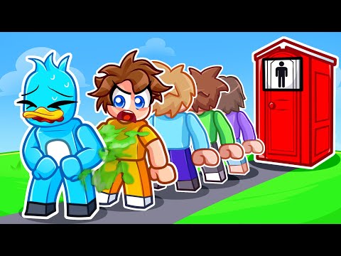 Roblox, But Don’t POOP YOUR PANTS in BATHROOM LINE Simulator!