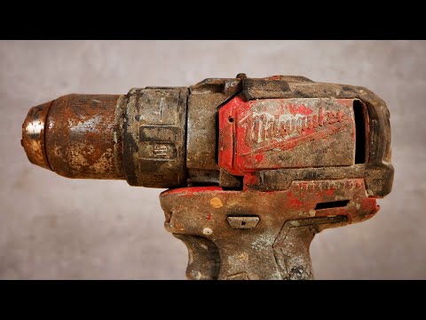 Cordless Drill Restoration | Miwaukee 2701 Brushless Drill Leather custom version