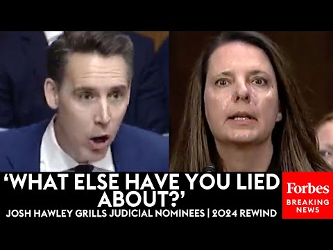 'What Else Have You Lied About?': Hawley Goes Scorched Earth On Judicial Nominees | 2024 Rewind